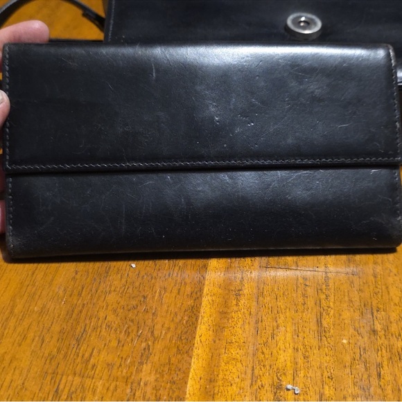 Gucci Vintage Tom Ford Black Crossbody Bag and Matching Wallet w/Silver Accents - Picture 12 of 16